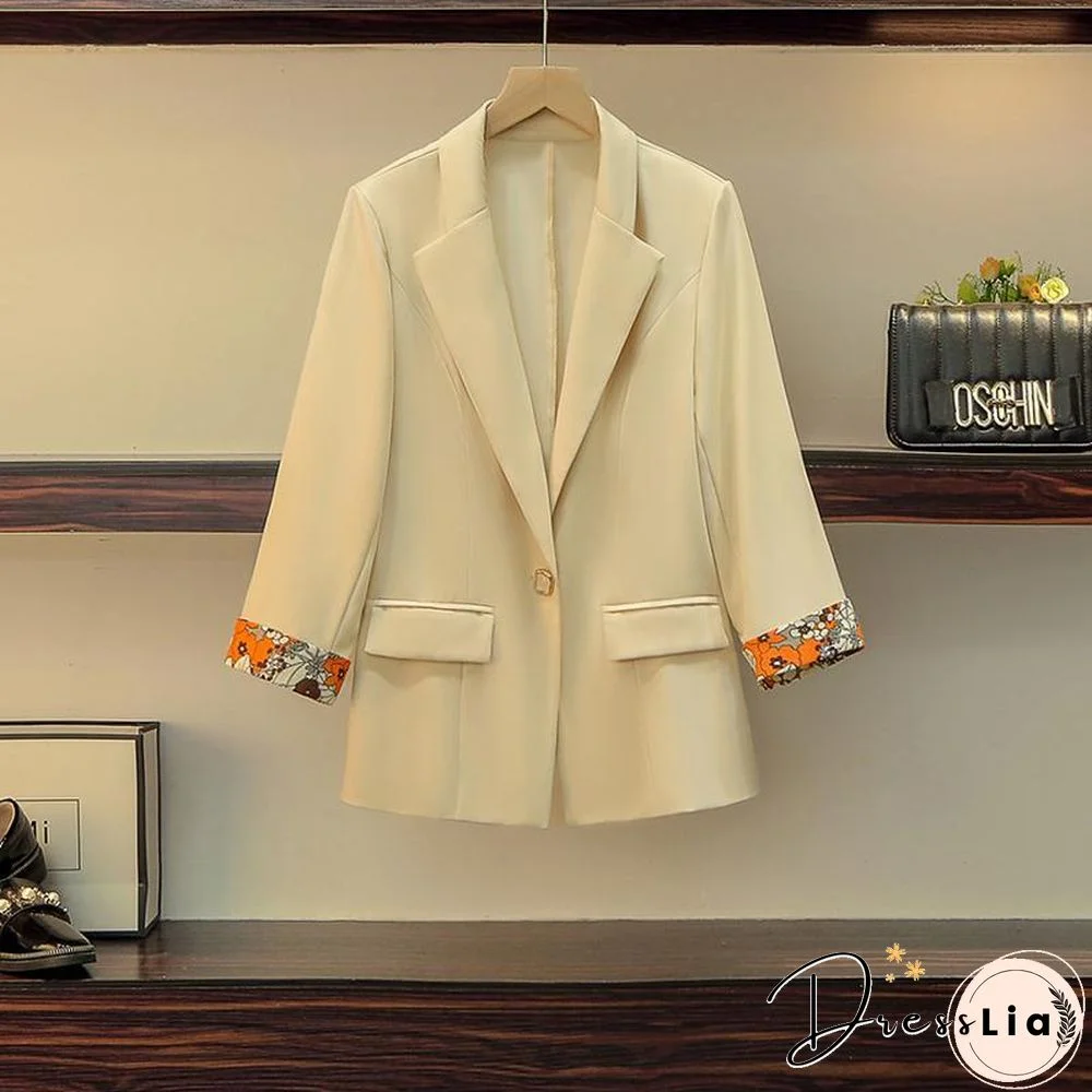 Fashion Blazer+Floral Sleeveless Dress P11506