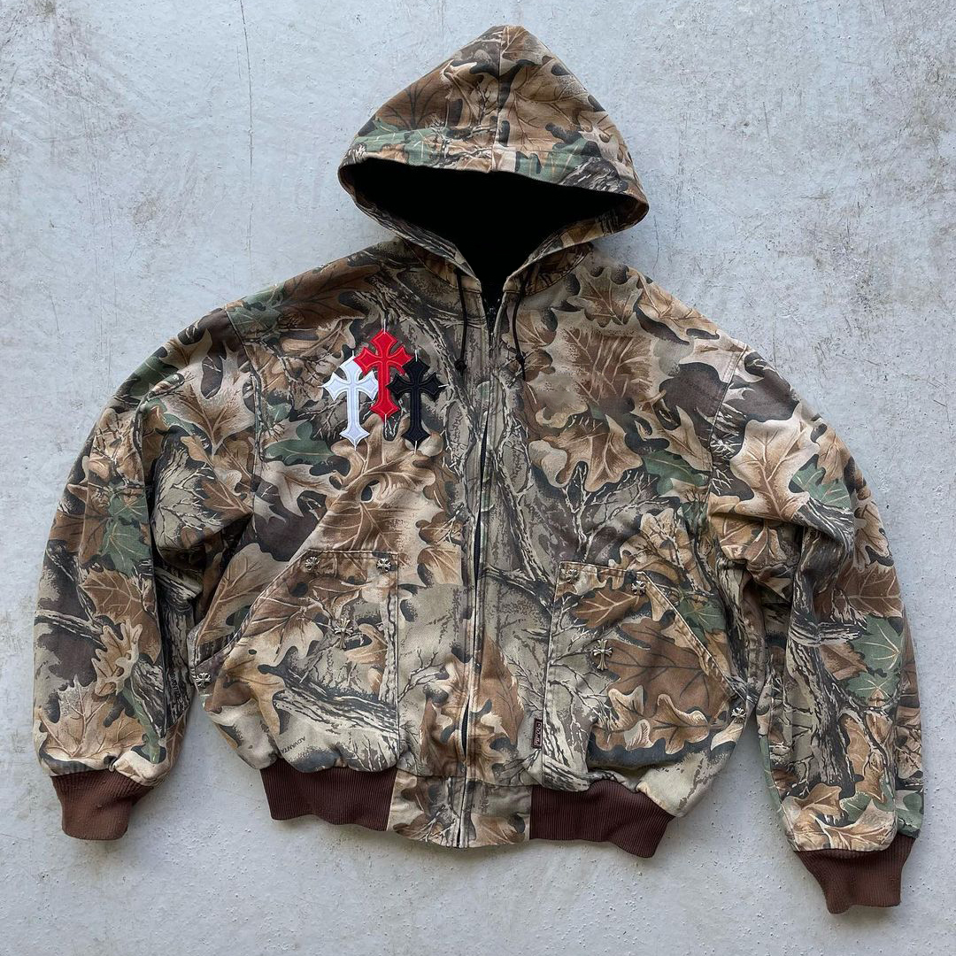 Retro Fashion Street Hip Hop Hoodie Jacket