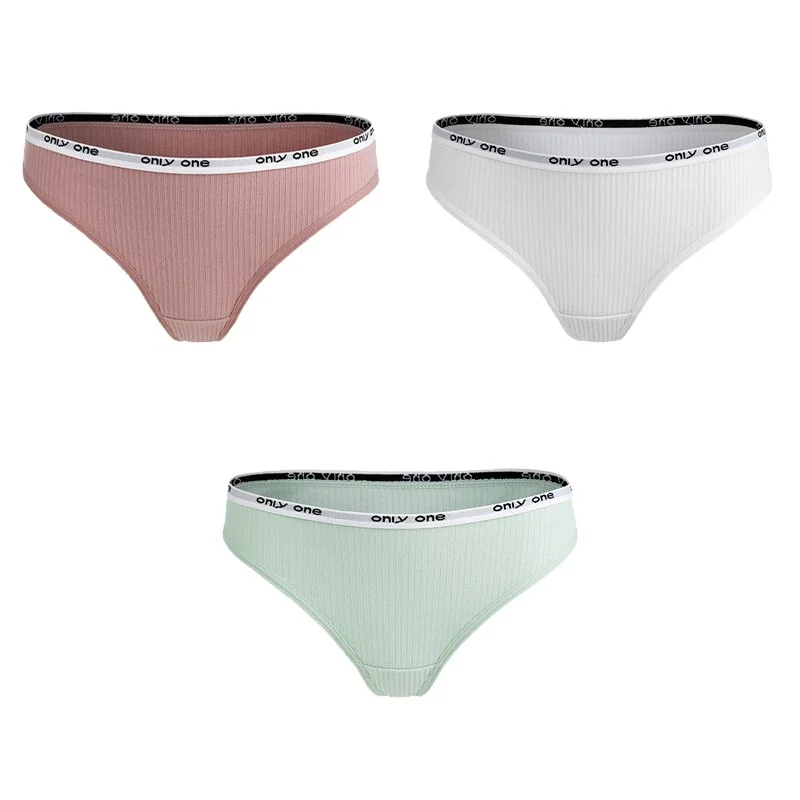 Billionm pcs/lot Cotton G-string Women Thongs S-4XL Sexy Panties Underpants Letter Femme Underwear Thong Design Pantys Lingerie