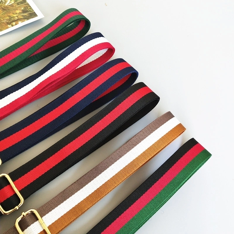 Purse Accessories Bag Strap New Striped Color Long Shoulder Strap Adjustable One Shoulder Crossbody Strap Anti-gravity Shoulder Strap