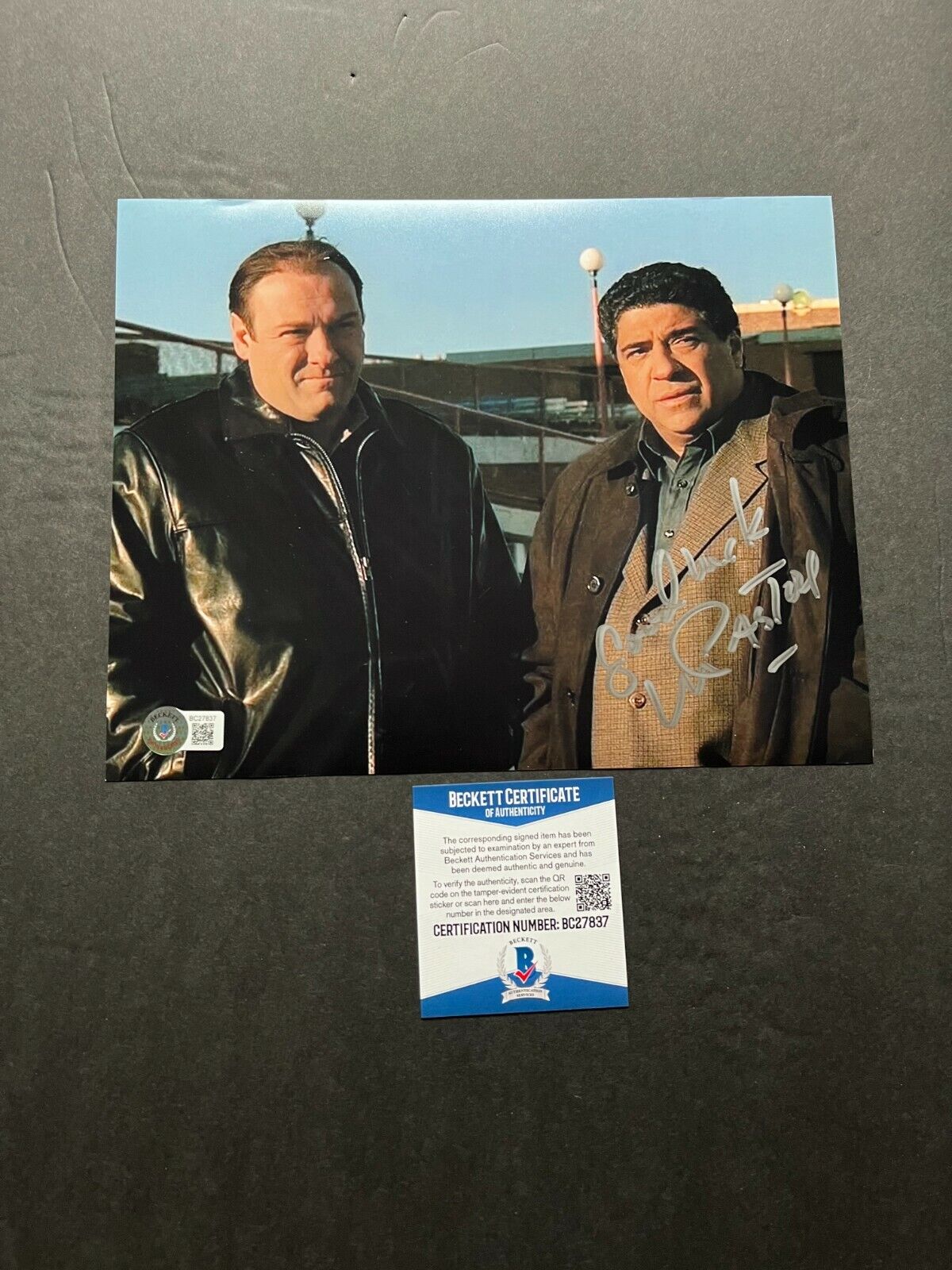 Vincent Pastore Rare! signed autographed Sopranos 8x10 Photo Poster painting Beckett BAS coa