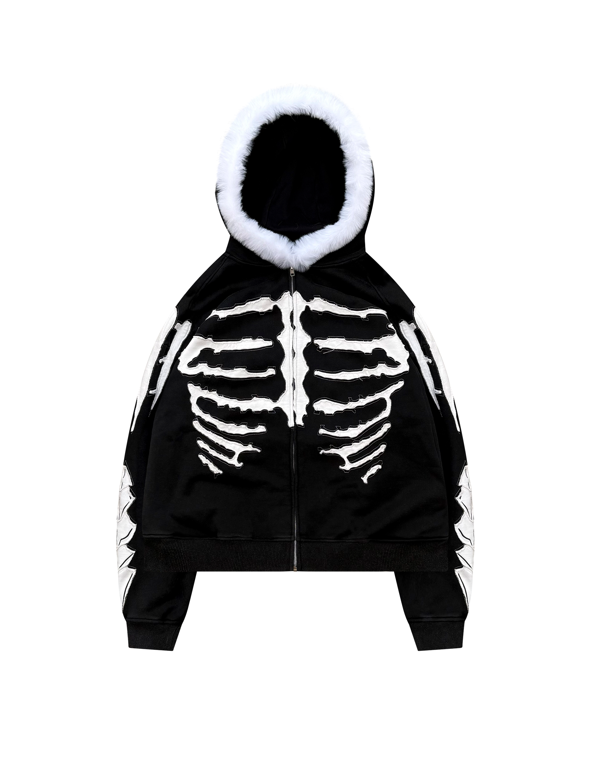 BONE GENERAL FUR ZIP UP