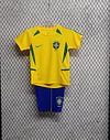 Joyfball 2002 Kids Size Retro Brazil Home Football Shirt 1:1 Thai Quality