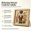 Christmas Nutcracker Glass Mosaic DIY Craft Kit &ndash; Framed Christmas Wall Art