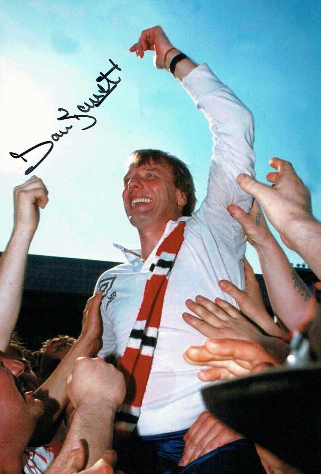 Dave BASSETT SIGNED Autograph 12x8 Sheffield United Photo Poster painting 1 AFTAL RD COA Blades