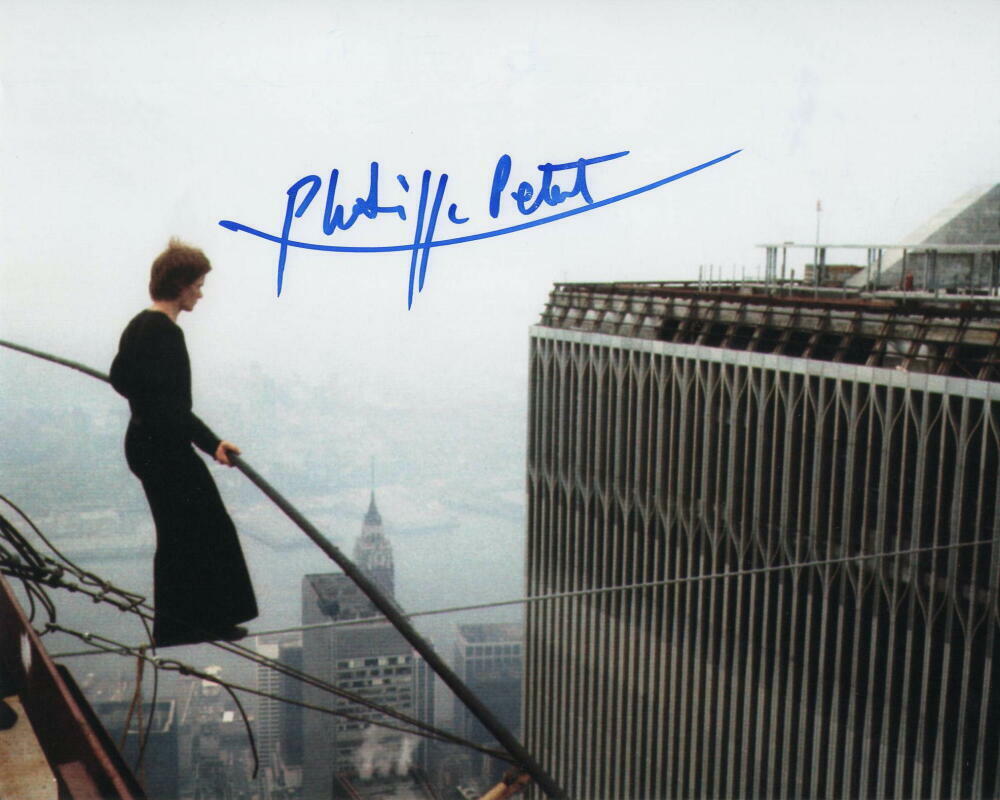 PHILIPPE PETIT SIGNED AUTOGRAPH 8X10 Photo Poster painting - WORLD TRADE CENTER HIGH-WIRE WALKER