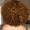 Short Bob Curly Hair Wave Wig With Bangs Black Color