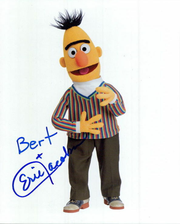 Eric Jacobson (Bert & Ernie Muppets) signed 8x10 Photo Poster painting COA