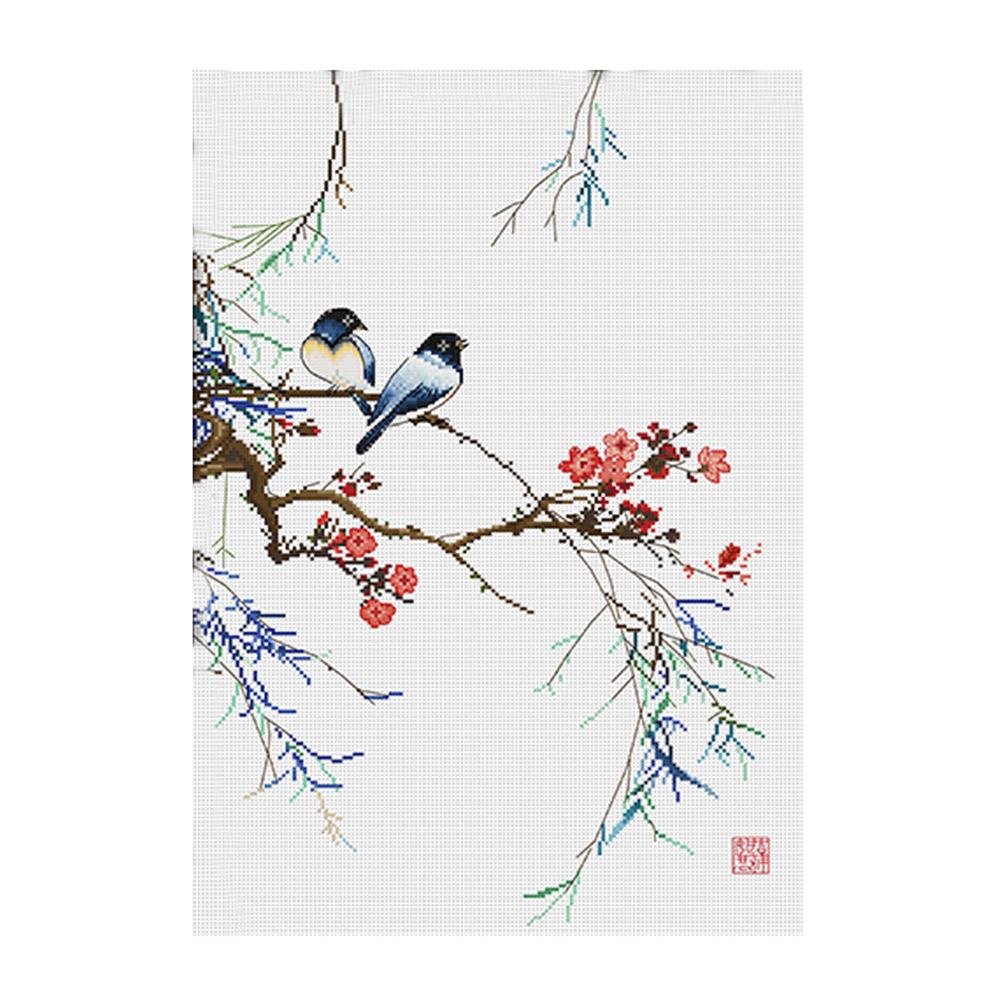 

Blue - 11CT Stamped Cross Stitch - 65*50CM, 501 Original