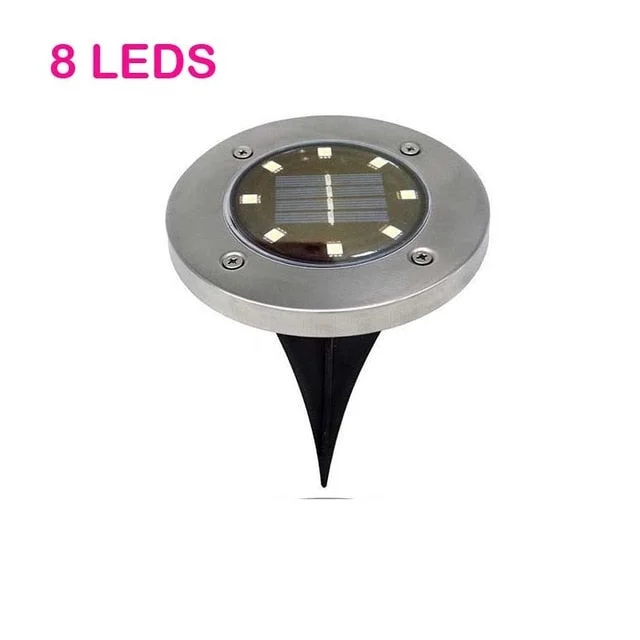 8/16/20 LED Solar Ground Light Waterproof Garden Pathway Solar Lamp for Home Yard Driveway Lawn Road White/Warm White