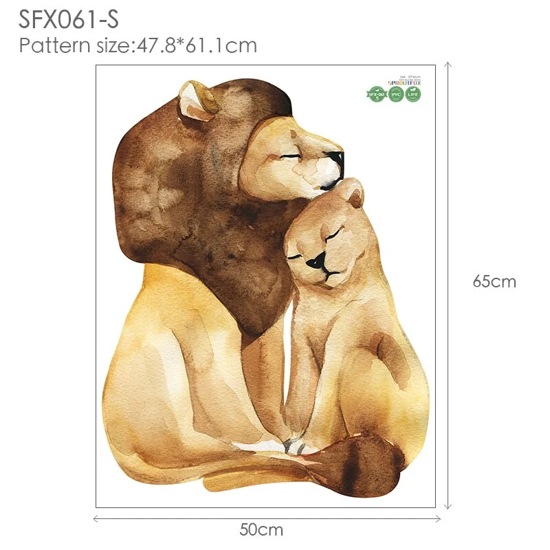 Vinyl Decorative Wall Stickers Home Decor Living Room Large Animal Decals Wall Stickers Bedroom Wall Decorations Living Room