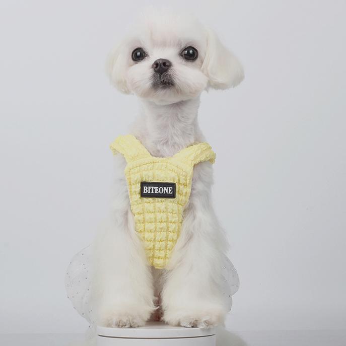 Yellow Suspender Princess Dress For Dogs And Cats