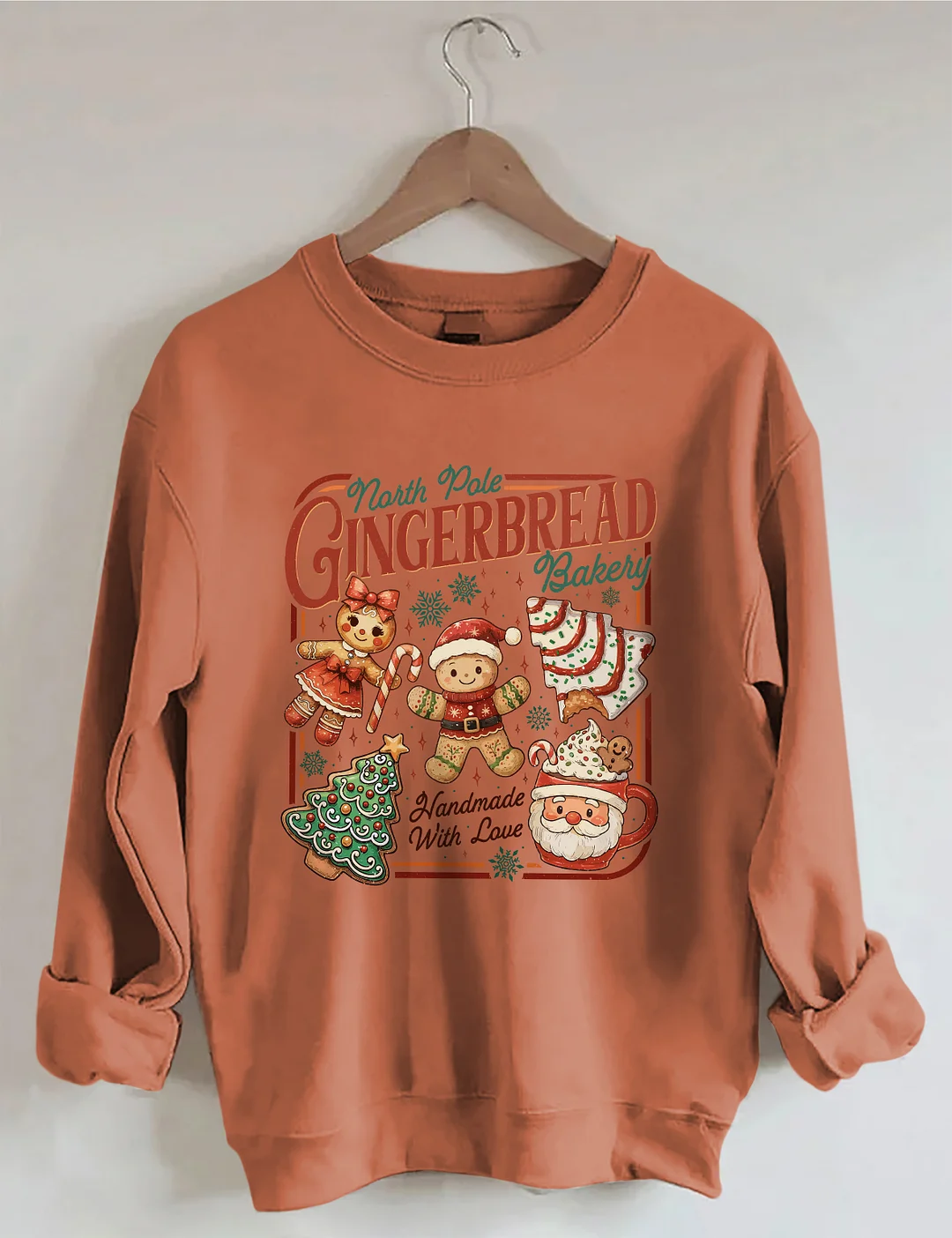 North Pole Gingerbread Sweatshirt