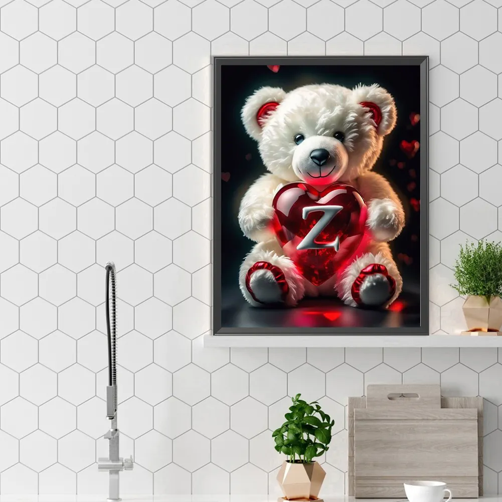 Diamond Painting - Full Square Drill - Bear Love Z(Canvas|35*45cm)