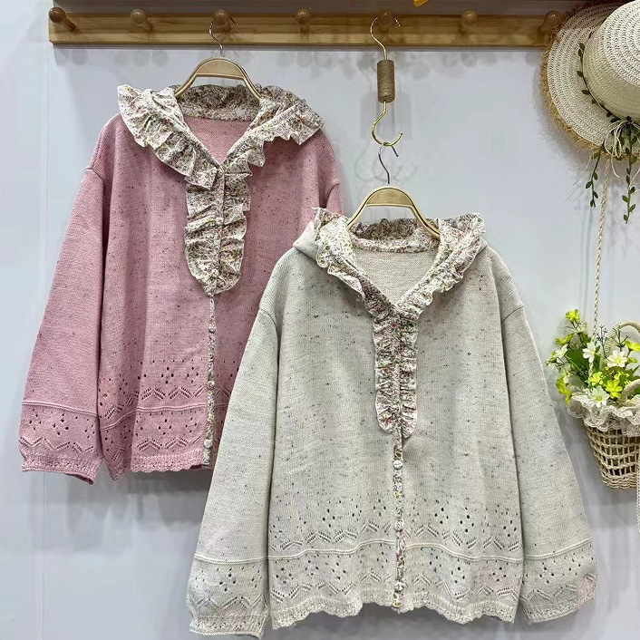 Chicfifth Sweater Women Winter Long Sleeve High Quality Autumn Vintage Top Knitted Cardigan