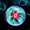 6 Inch Plasma Disc（Tricolor），Plasma Plate ，Flashmen Plasma Disc Science Toy，Fancy Club Decor and Science Education Gifts，Plasma Disk