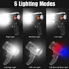 Solar USB Rechargeable LED Flashlight Camping Torch for Camping Hiking Emergency
