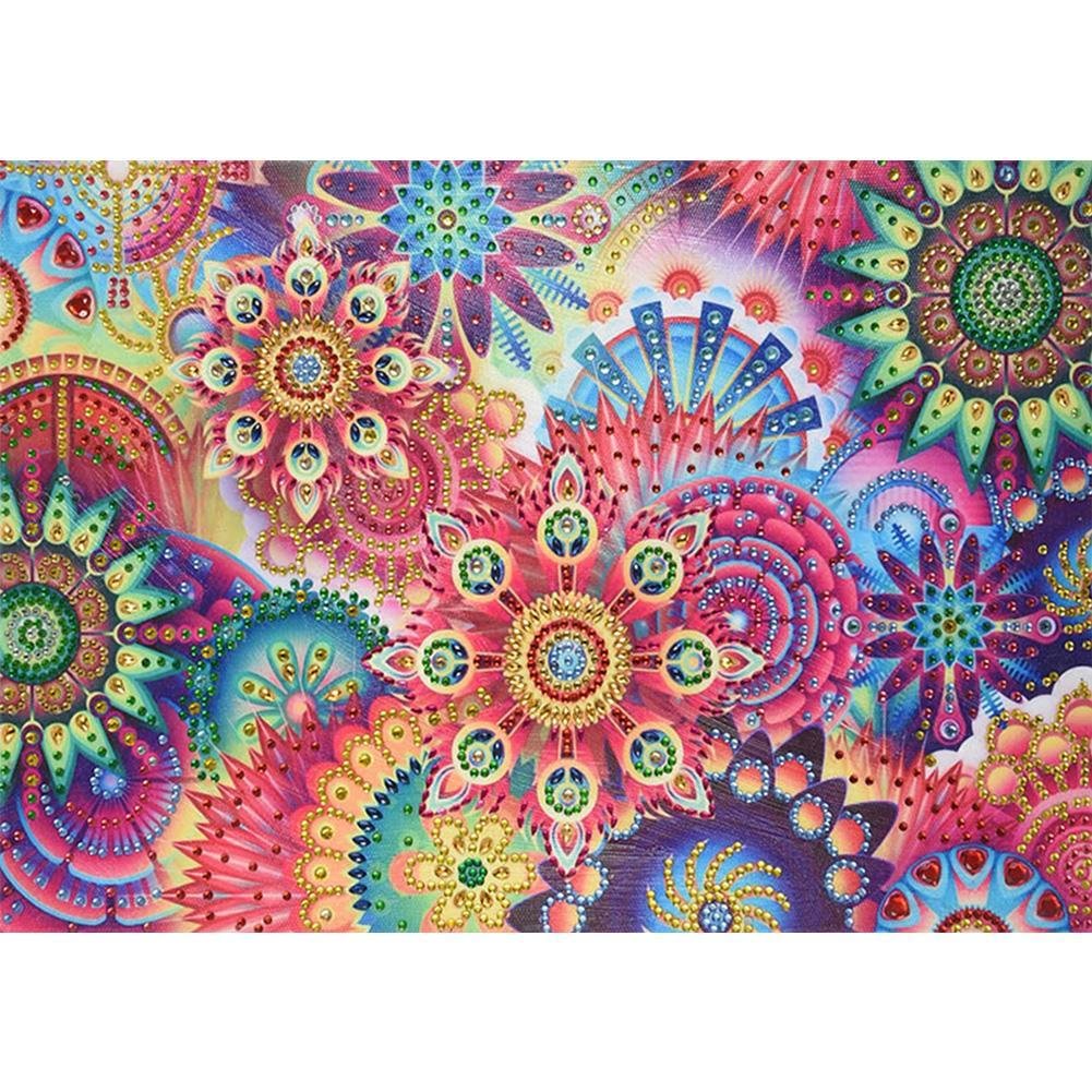 Full Round Diamond Painting Fantasy Flowe (40*30cm)