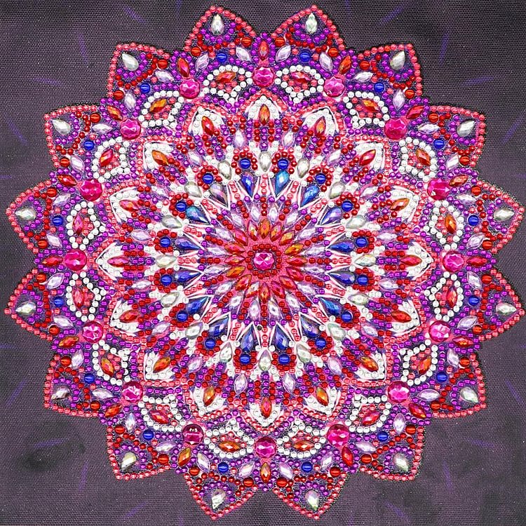 Mandala  Special Shape Partial  Diamond Painting 30*30cm