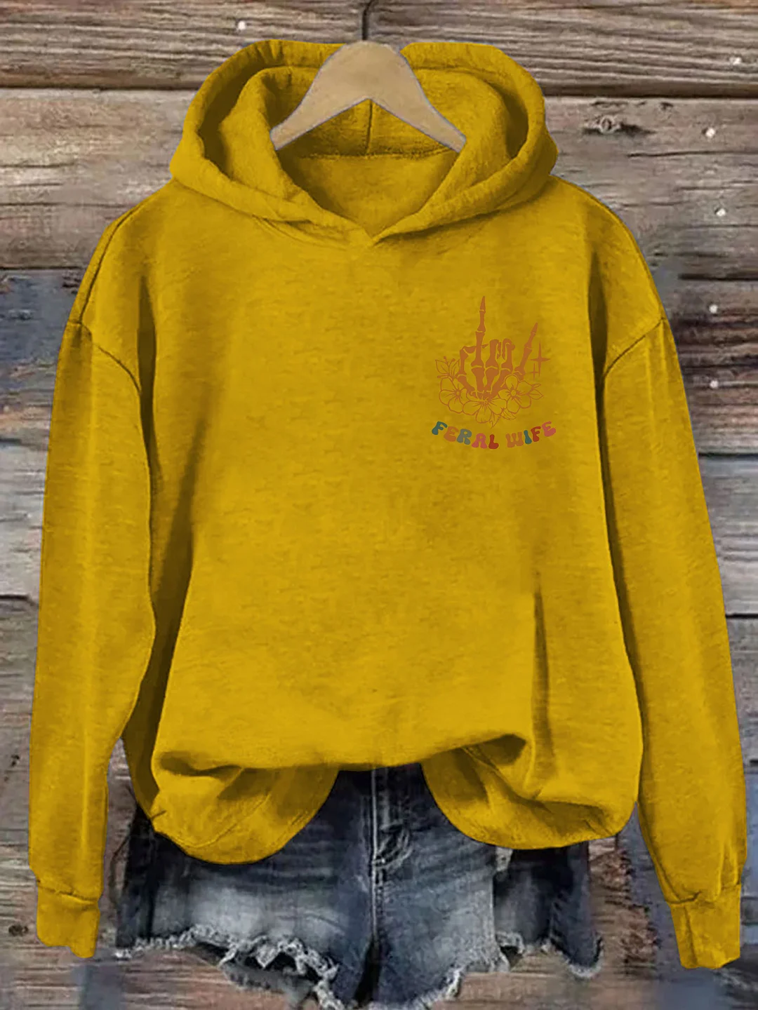 Somebody&rsquo;s Feral Wife Hoodie