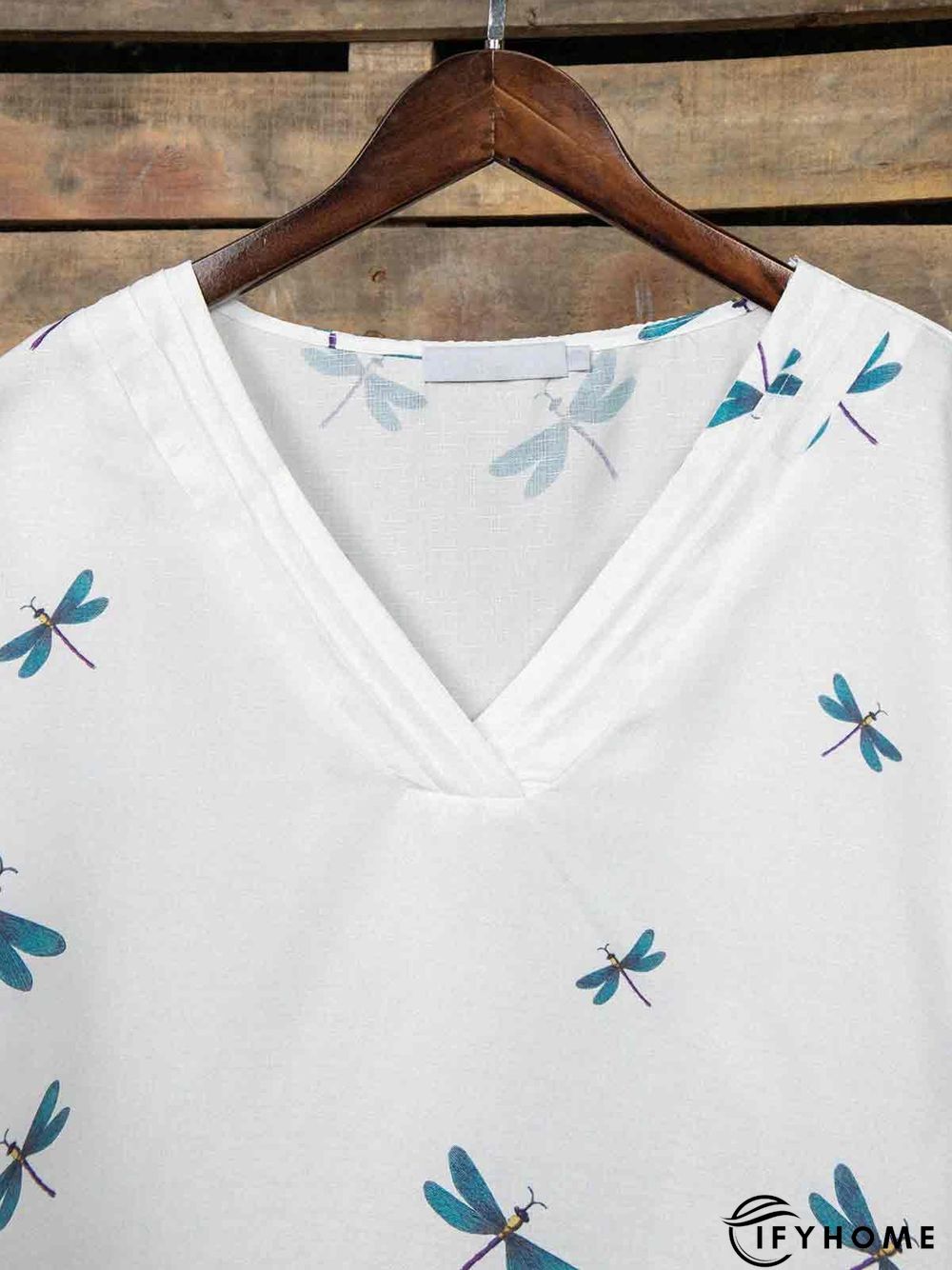 Plus Size Plain Cotton-Blend Short Sleeve Casual T-shirt | IFYHOME