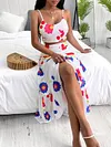 Floral Printed Two-Piece Suits