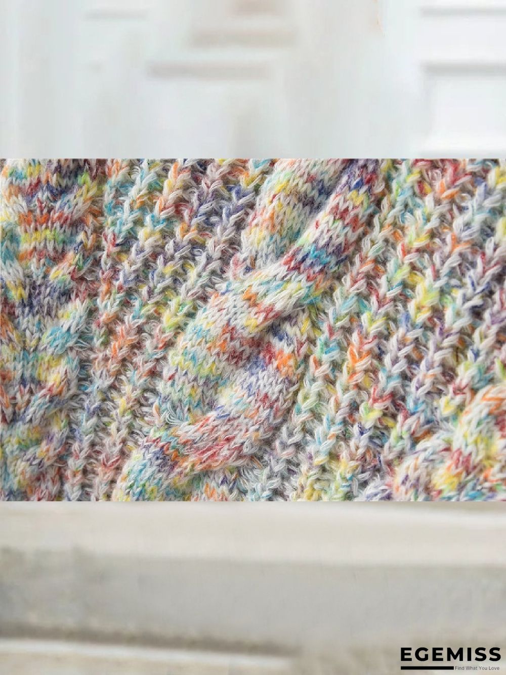 Casual Plus Size Cowl Neck Sweater Pullover | EGEMISS