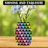 (US Local)Love Acrylic Double Sided Special Shape Diamond Painting Vase for Home Decor