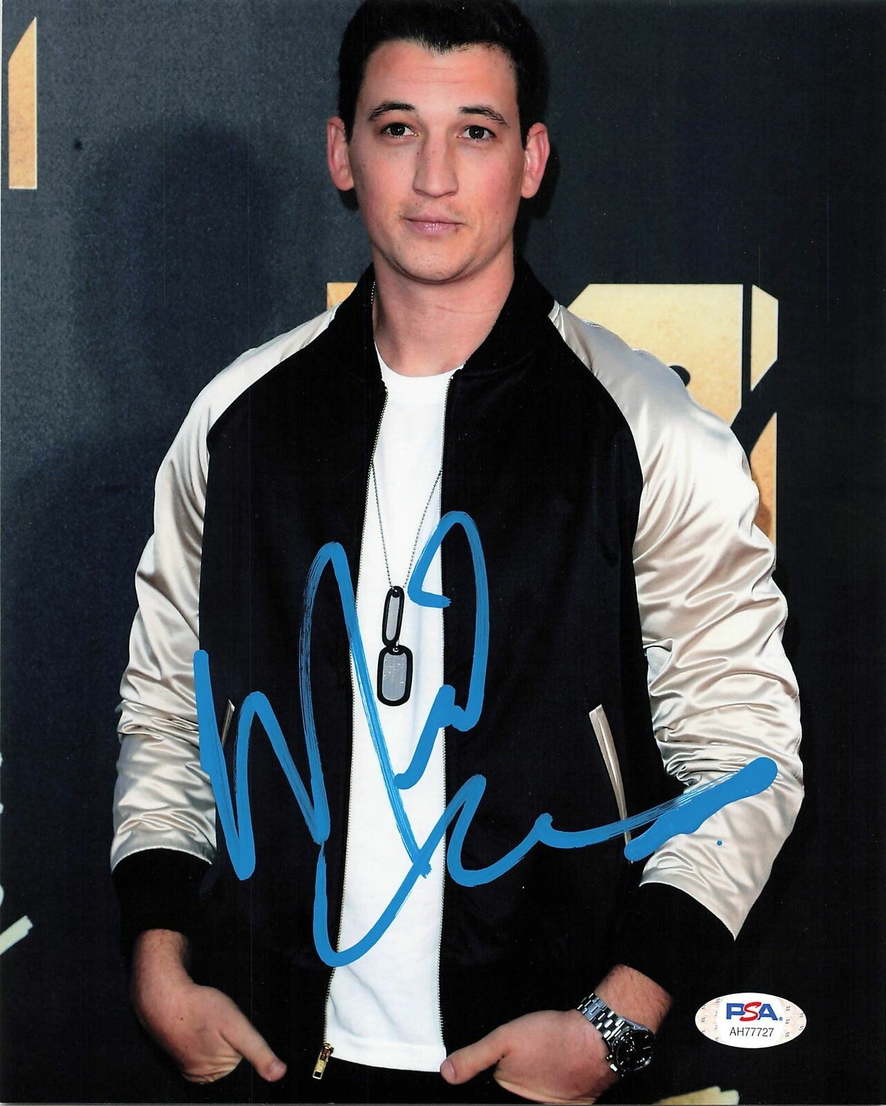 Miles Teller signed 8x10 Photo Poster painting PSA/DNA Autographed