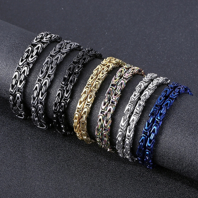 Jewelry Hip-Hop Geometric 304 Stainless Steel 18K Gold Plated Necklace