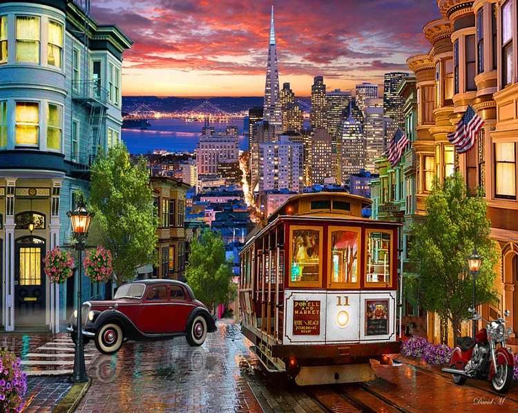 San Francisco Landscape - Customized AB Drill Diamond Painting gbfke