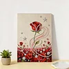(30x40cm)DIY Pearl Painting Framed Rose Flower Handmade Pearl Material Art Kit Living Room Decor