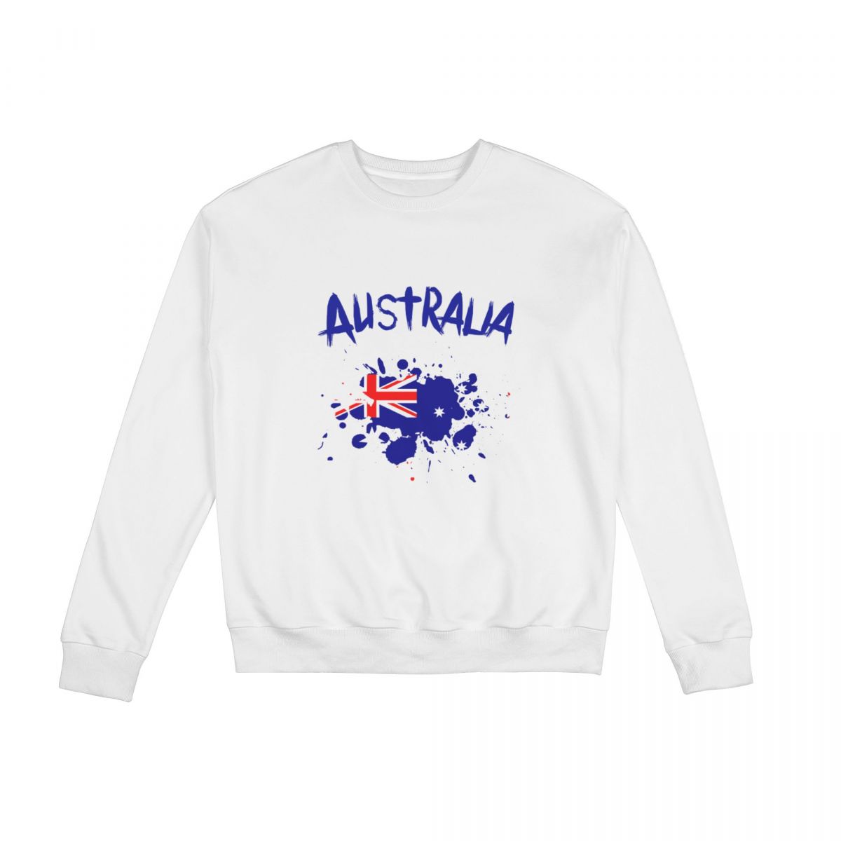 Australia Ink Spatter Crew Neck Sweatshirt
