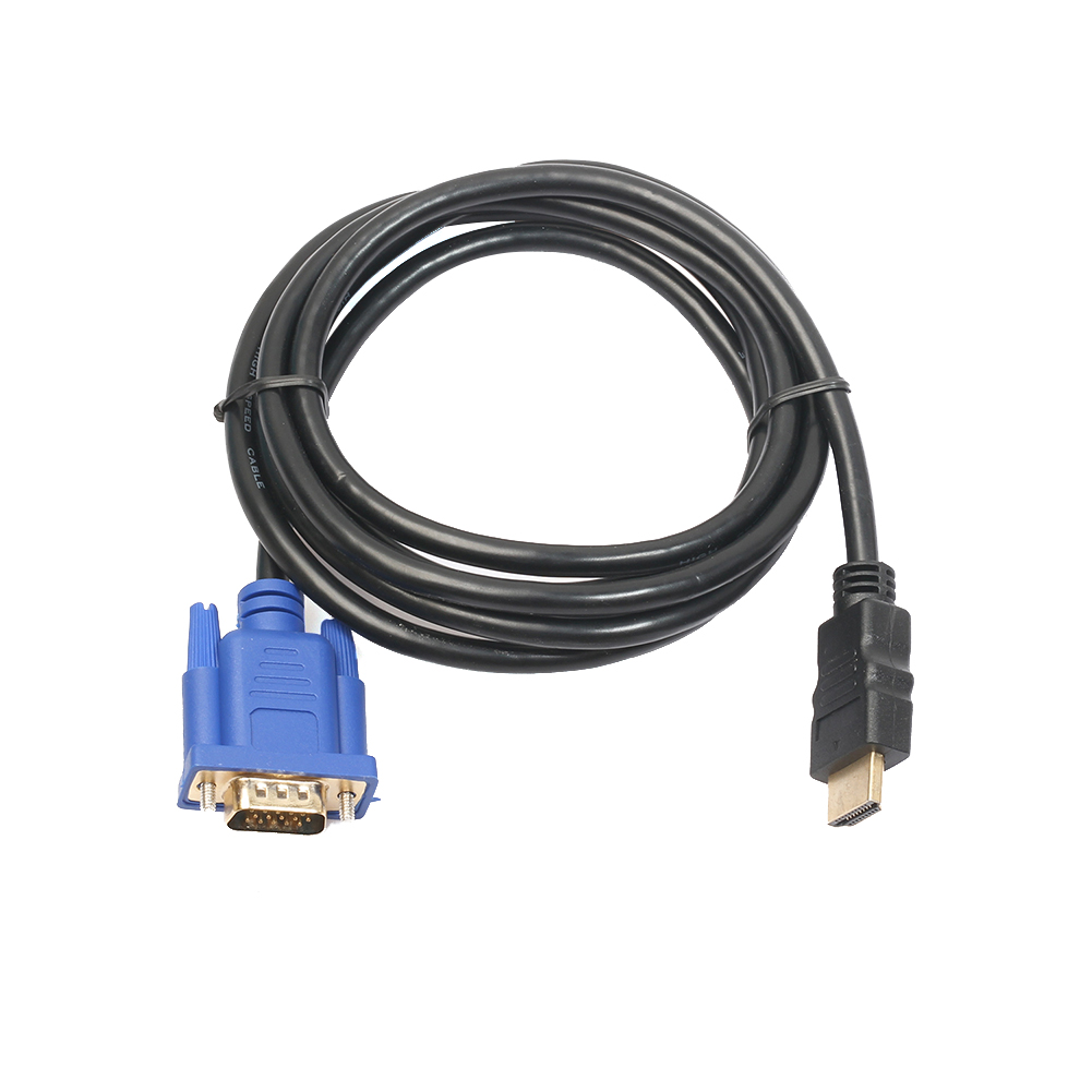 

HDMI Gold Male To VGA HD Male 15Pin Adapter 1080P Converter Cable 6FT, 501 Original