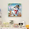 【Limited Stock Sale】Cute Snowman And Elk-11CT Stamped Cross Stitch 50*50cm/19.69*19.69in tapestrymarket
