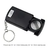 45x Glass Magnifier Portable Pulling Type Magnifying Loop with LED Light