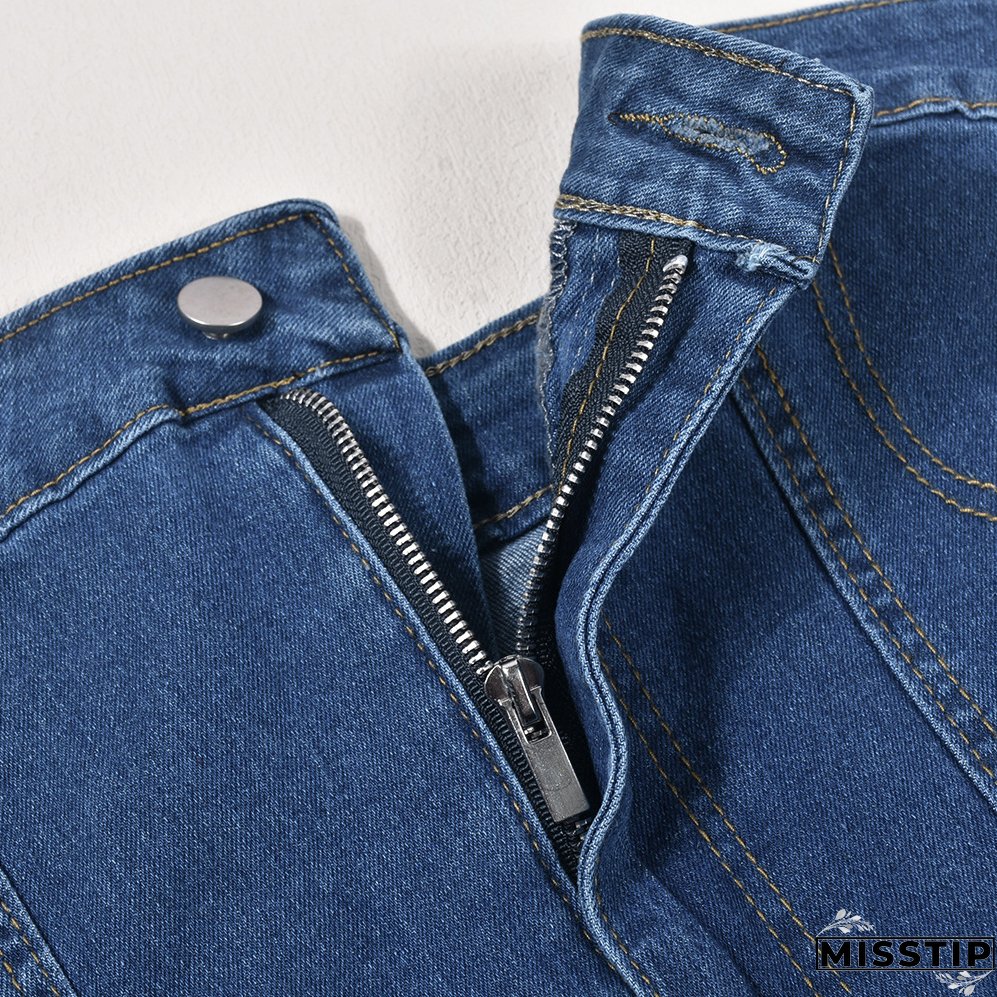 Summer Sexy Strapless Slim Denim Dress For Women