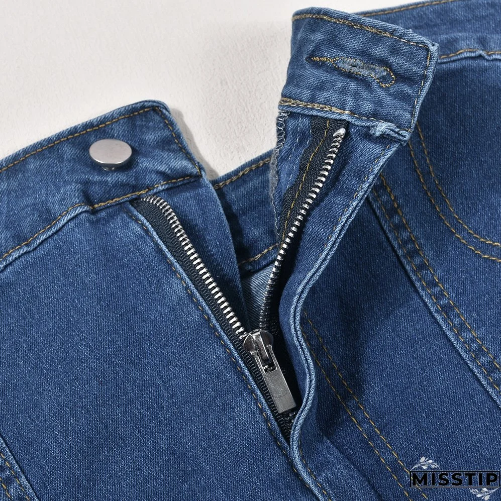 Summer Sexy Strapless Slim Denim Dress For Women