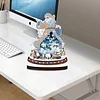 2Pcs Diamond Painting Christmas Snowman Ornaments Christmas Gifts