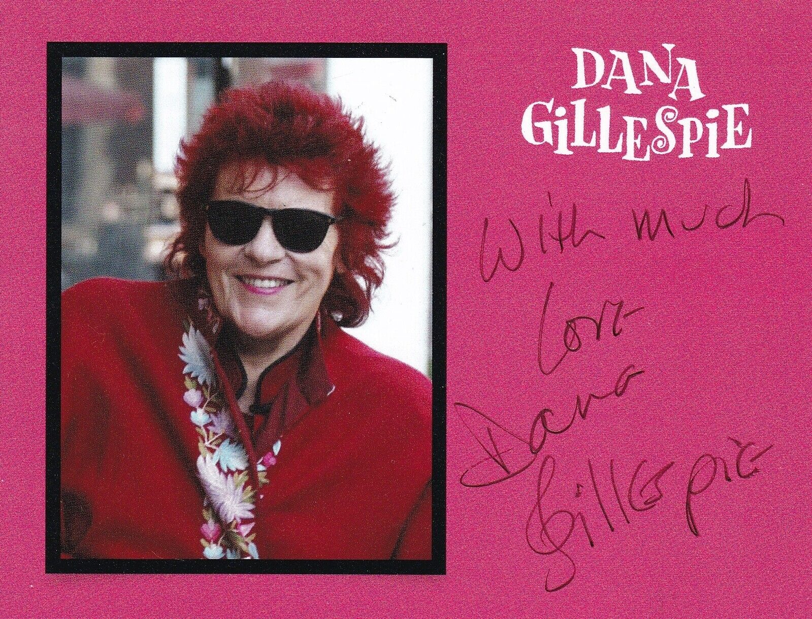 Dana Gillespie REAL SIGNED 4x6 Postcard COA Autographed Jesus Christ Superstar