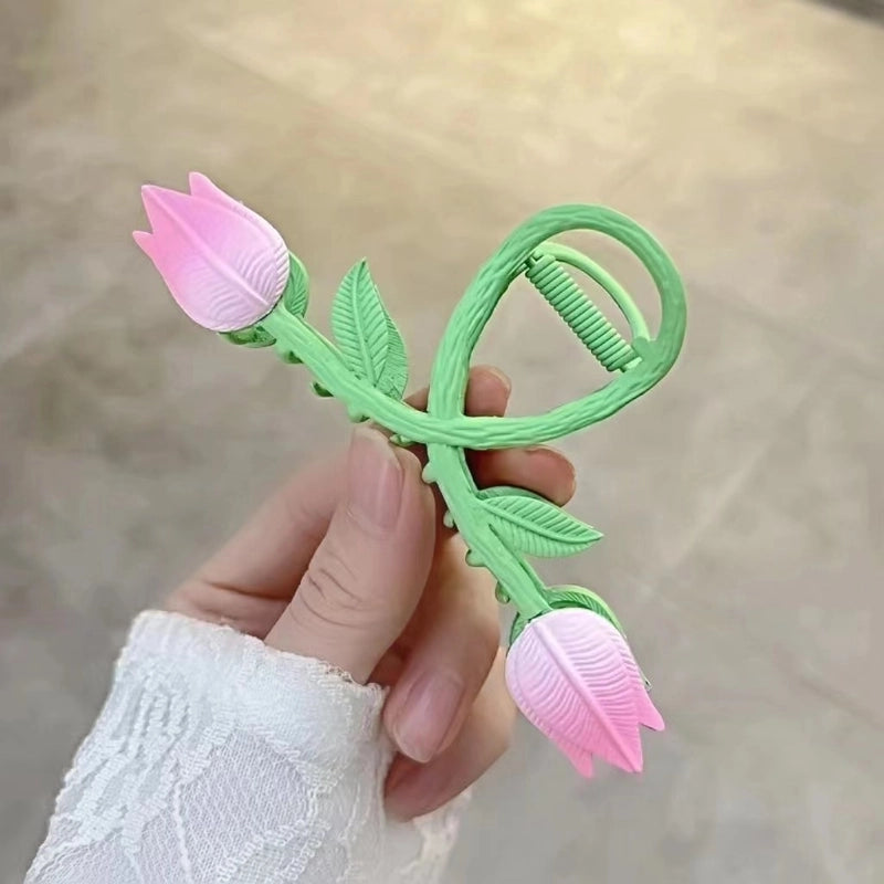 Metal Grab Clip Elegant Bow Hairpin Back Head Large Shark Clip French Pearl Clip Hair Accessories