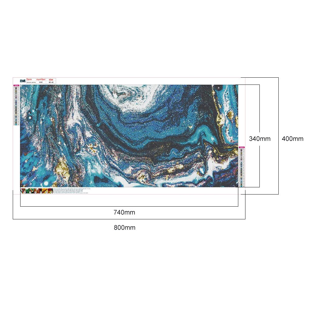 Diamond Painting - Full Round Drill - Abstract(80*40cm)