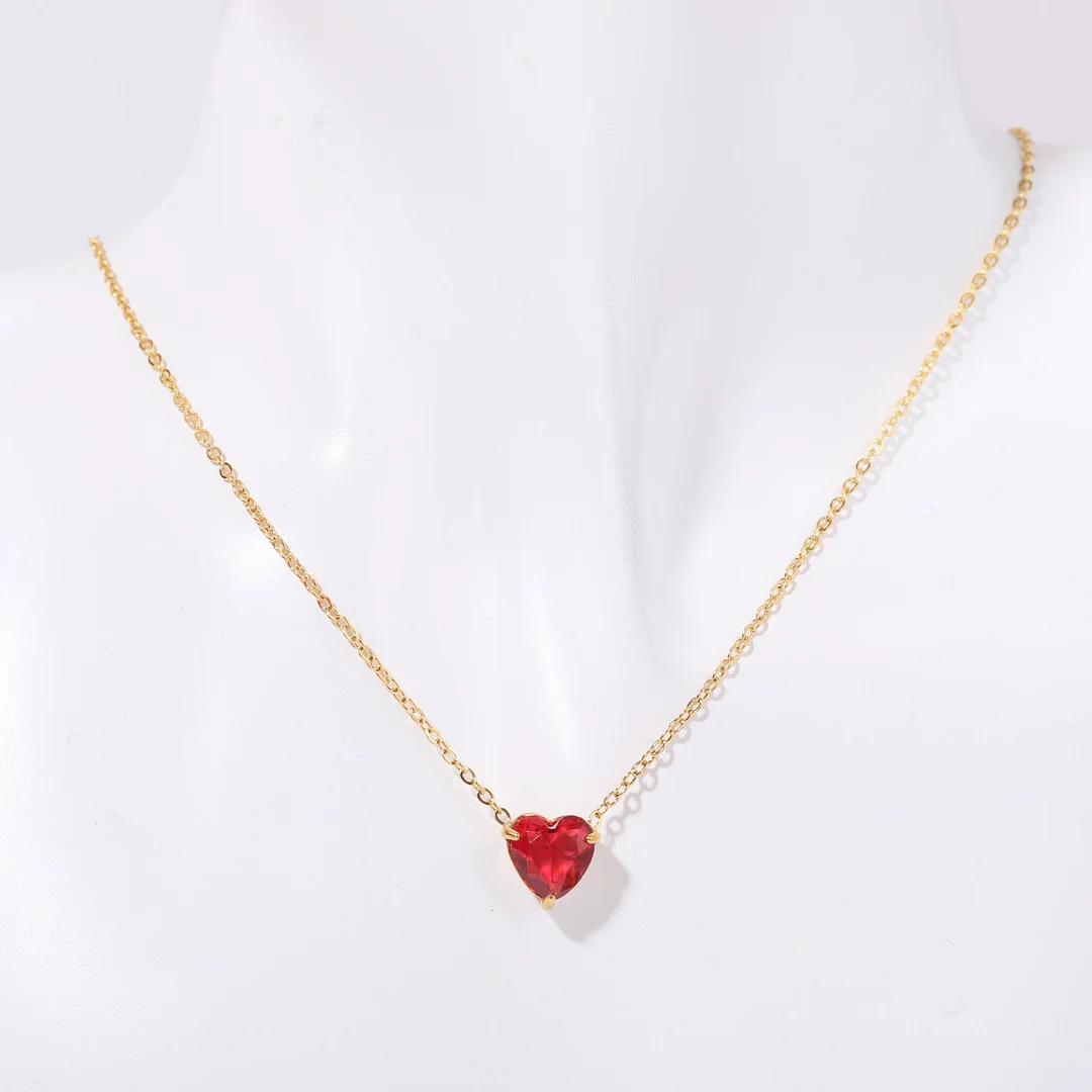 Women's Birthday Love Crystal Pendant Necklace