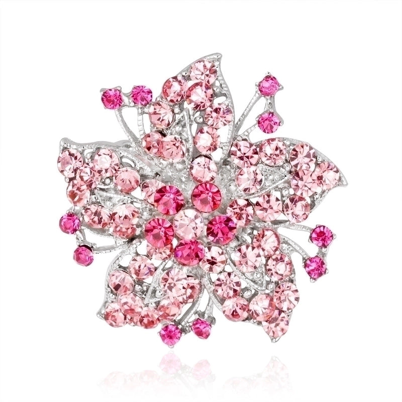 Korean Style Pin Flower Alloy Diamond Other Women'S Brooches