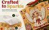 Xmas Angel DIY Pearl Diamond Painting PU Cover Tissue Holder Kit Pearl Art Painting Decoration for Home & Gifts