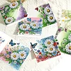 6Pcs Diamond Painting Daisies Greeting Card Set with Envelopes for Beginner Adult Holiday Gifts