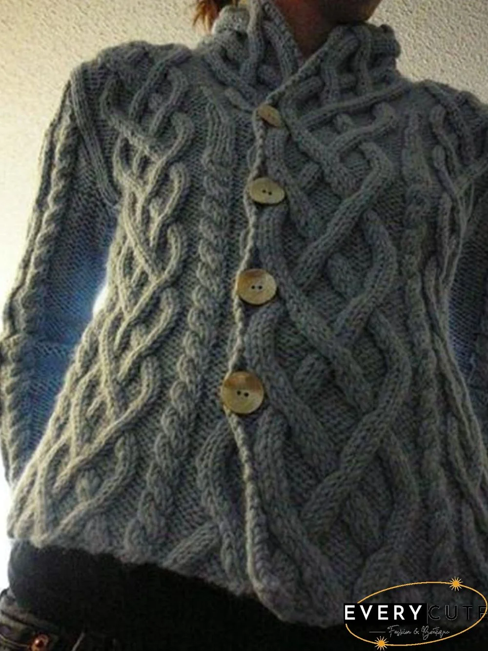 Women Casual Plain Winter Polyester V neck Mid-weight Daily Casual Long sleeve Sweater