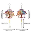 2pcs DIY Diamond Painting Life Tree Wind Chimes Crystal Window Suncatcher Craft Set Birthday Gifts Home Garden Decor
