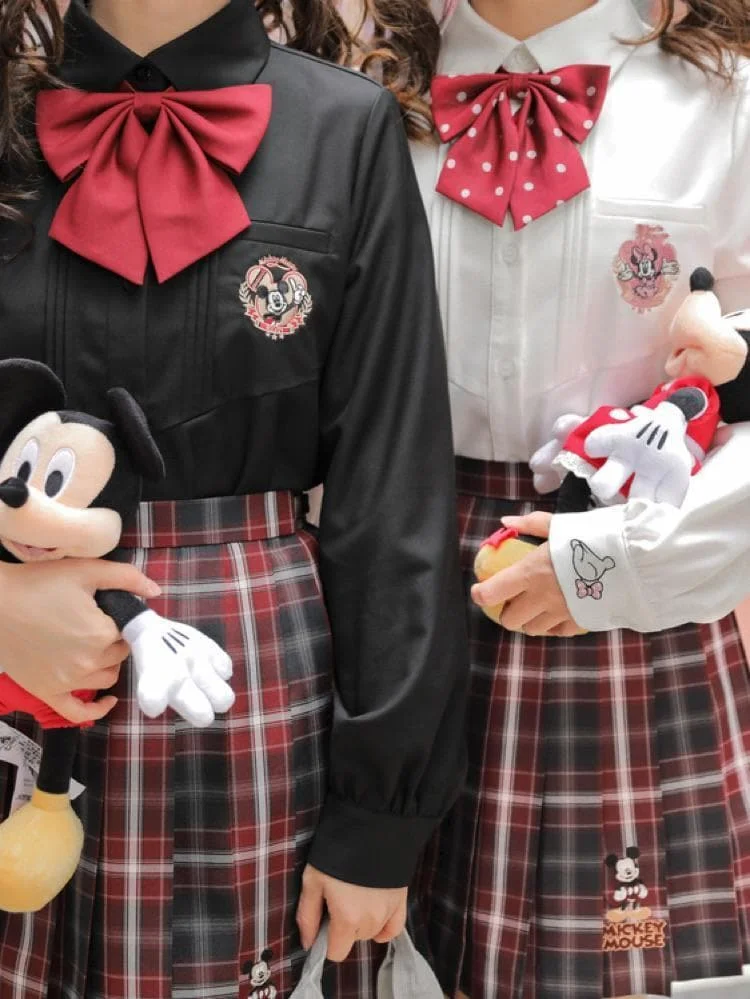 Cute Kawaii Minnie & Mickey Jk Uniform Shirts SS1362