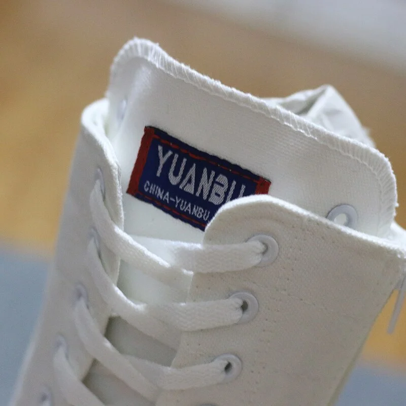 Miaoguan 2021 Spring Autumn Women Canvas Casual Shoes Long Knee High Boots Lace-Up Zipper Comfortable Flat Sneakers Small Size